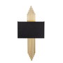 Opviq Lámpara de pared moderna Negro y Oro